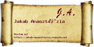 Jakab Anasztázia névjegykártya