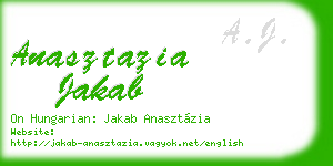 anasztazia jakab business card